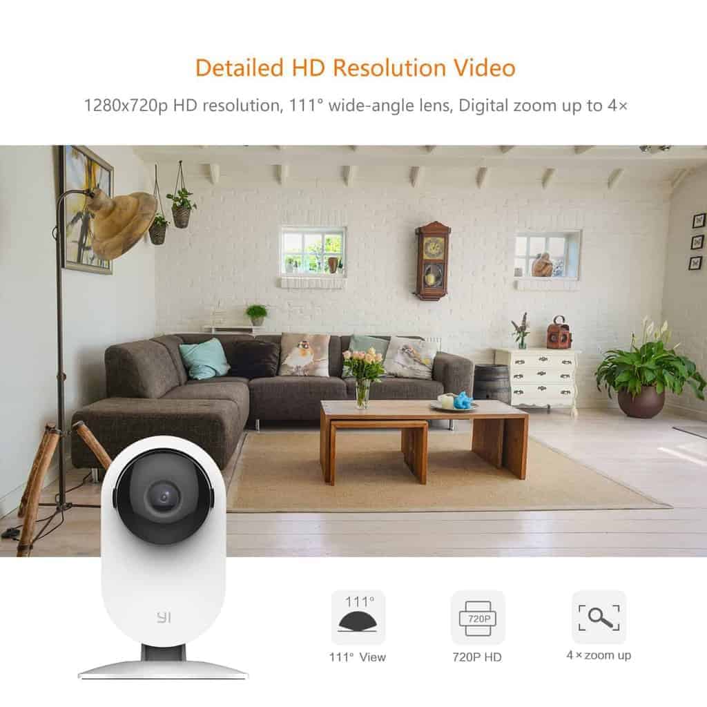 זוג מצלמות אבטחה ביתית YI Home Camera 720P – תמונה 2