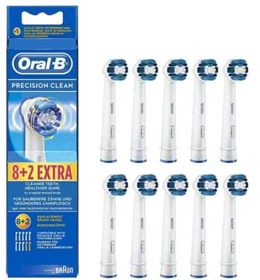 10 ראשים Precision Clean למברשת שיניים חשמלית Oral B