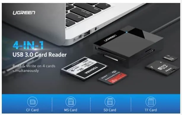 קורא כרטיסים- חברת Ugreen